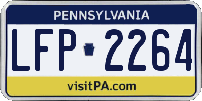 PA license plate LFP2264