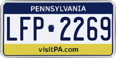 PA license plate LFP2269