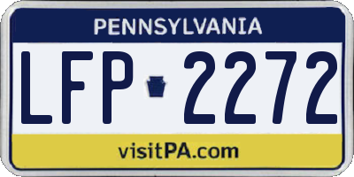 PA license plate LFP2272