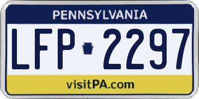 PA license plate LFP2297
