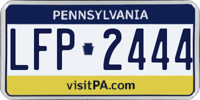 PA license plate LFP2444