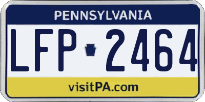 PA license plate LFP2464