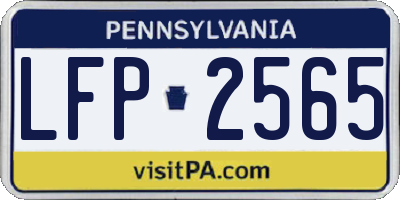 PA license plate LFP2565
