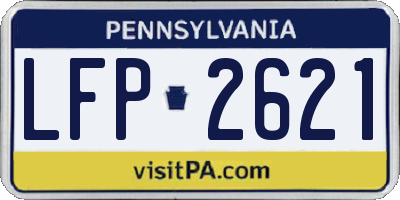 PA license plate LFP2621
