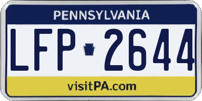 PA license plate LFP2644