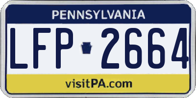 PA license plate LFP2664