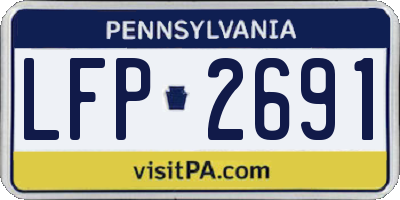 PA license plate LFP2691