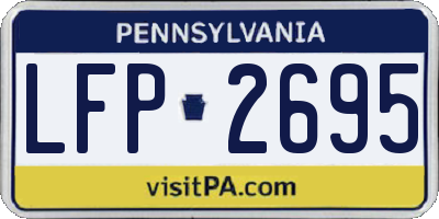 PA license plate LFP2695