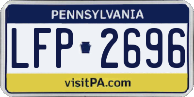 PA license plate LFP2696