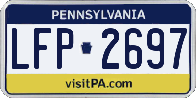 PA license plate LFP2697