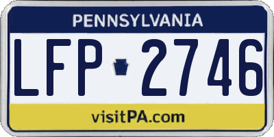 PA license plate LFP2746