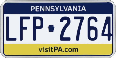 PA license plate LFP2764