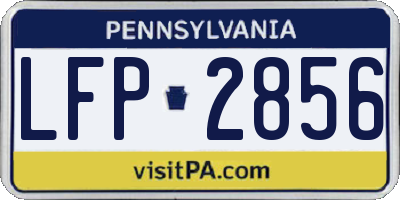 PA license plate LFP2856