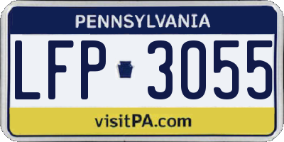 PA license plate LFP3055