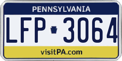 PA license plate LFP3064
