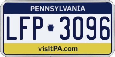PA license plate LFP3096