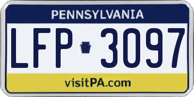 PA license plate LFP3097