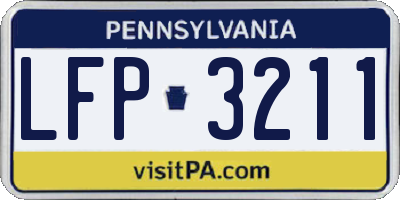 PA license plate LFP3211