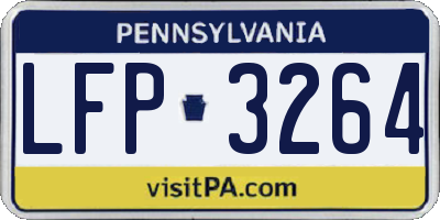 PA license plate LFP3264