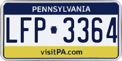 PA license plate LFP3364