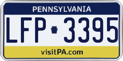 PA license plate LFP3395
