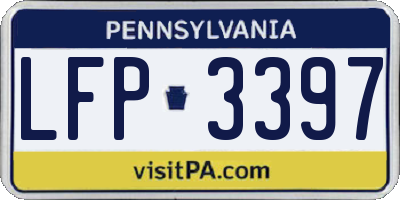 PA license plate LFP3397
