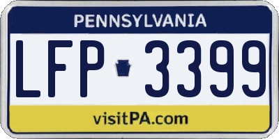PA license plate LFP3399