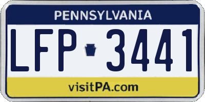 PA license plate LFP3441