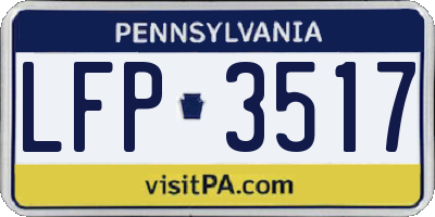 PA license plate LFP3517