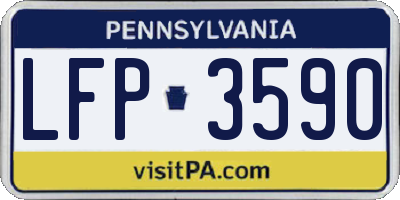 PA license plate LFP3590