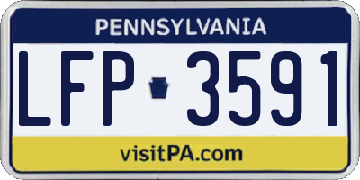 PA license plate LFP3591