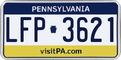 PA license plate LFP3621