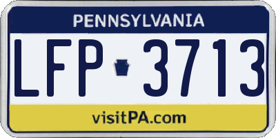 PA license plate LFP3713