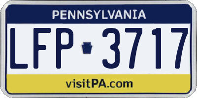 PA license plate LFP3717