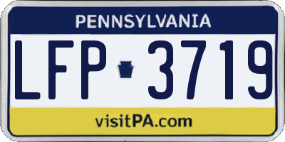 PA license plate LFP3719