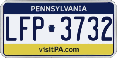 PA license plate LFP3732