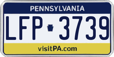 PA license plate LFP3739