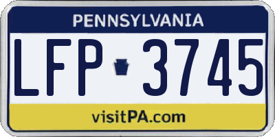 PA license plate LFP3745
