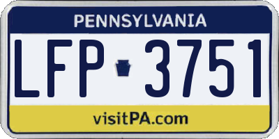 PA license plate LFP3751