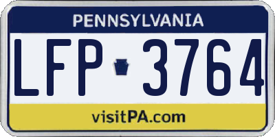 PA license plate LFP3764