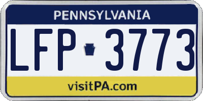 PA license plate LFP3773