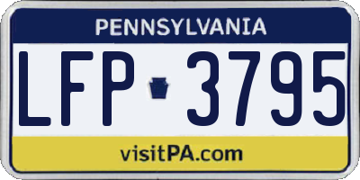 PA license plate LFP3795