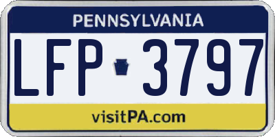 PA license plate LFP3797