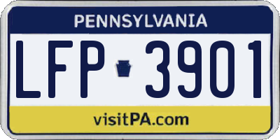 PA license plate LFP3901