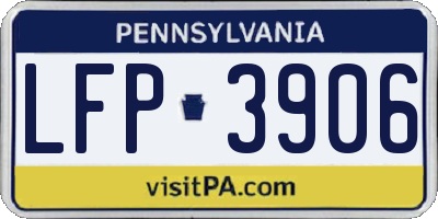 PA license plate LFP3906