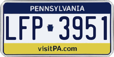 PA license plate LFP3951
