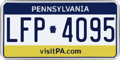 PA license plate LFP4095