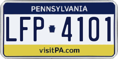 PA license plate LFP4101