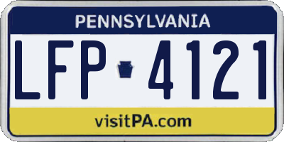 PA license plate LFP4121