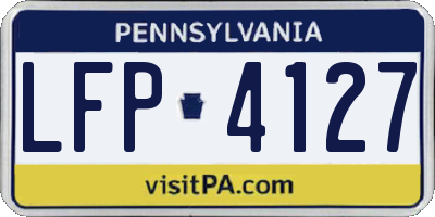 PA license plate LFP4127